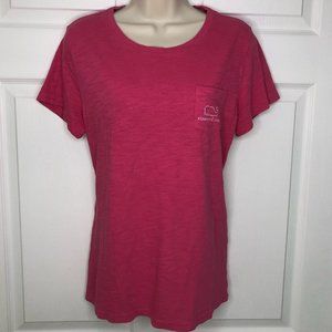 Vineyard Vines Pink Vintage Whale Tee  M